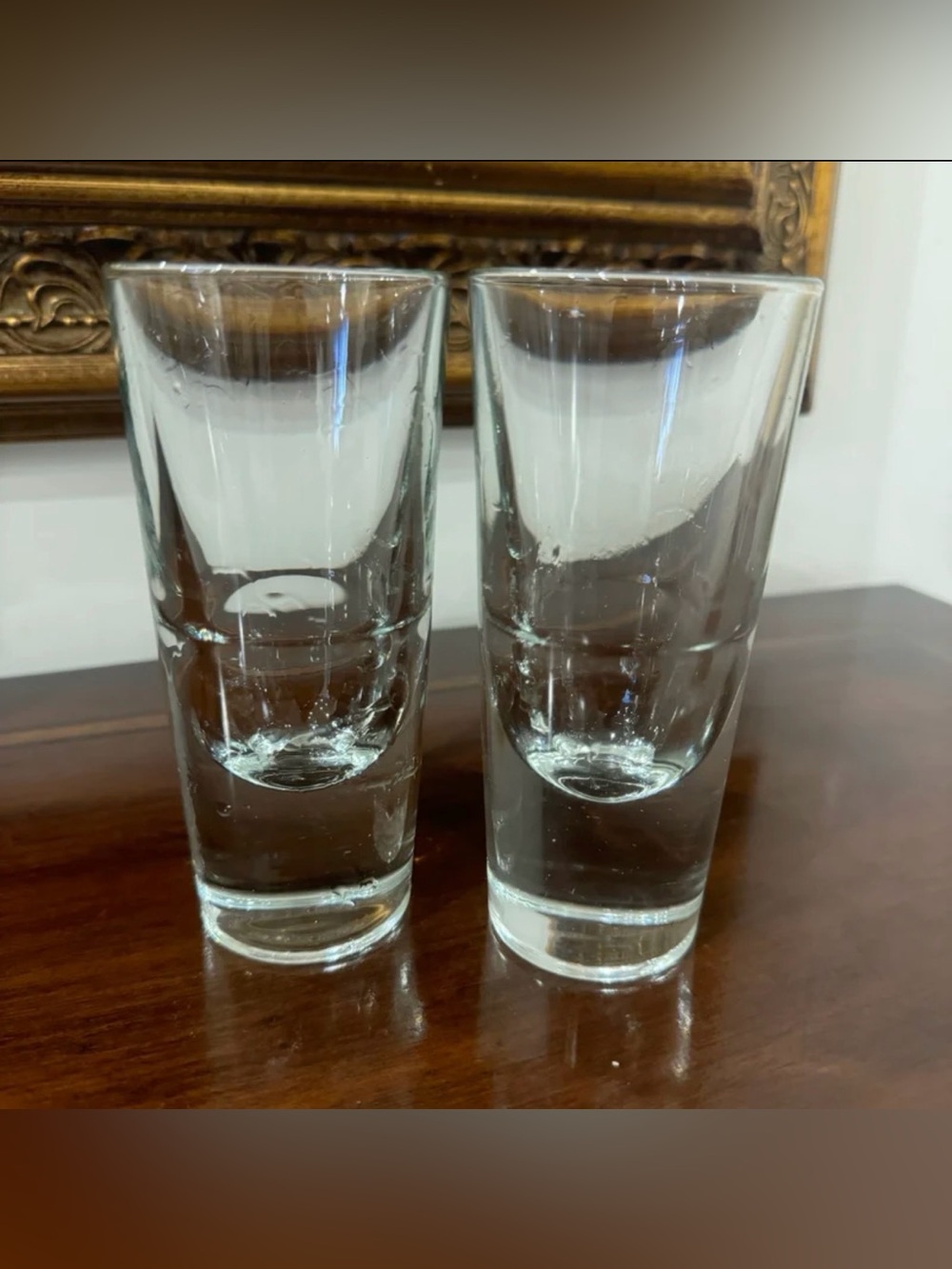 Vintage 1980s Weighted Shot Glasses  Carlo Moretti Set of 2 Made in Italy